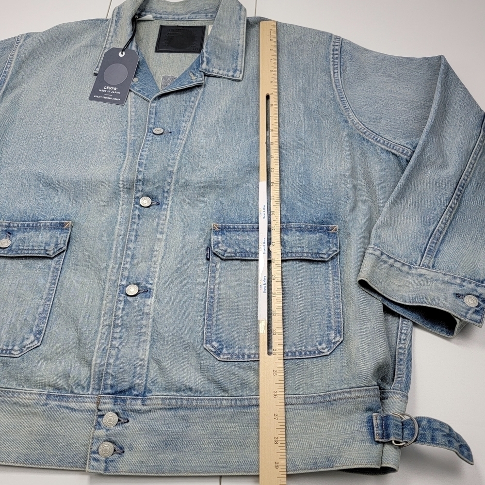Levi’s Japanese Denim Utility Trucker Jacket Mens XXL Made In Japan A71500003 - Picture 9 of 13